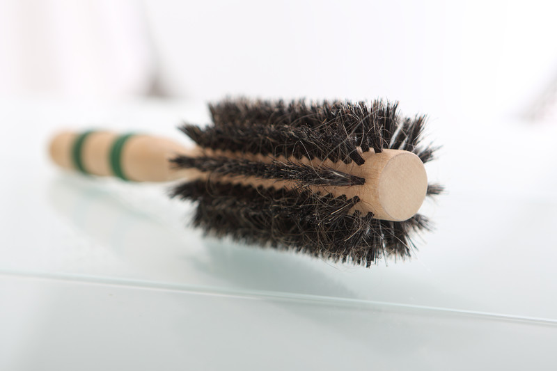 brosse en vrais poils de sanglier